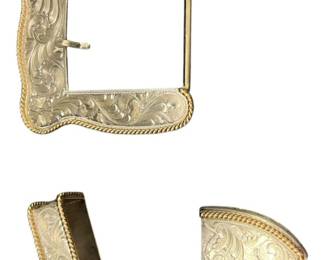 Vintage Sterling 14K Gold Filled Buckle