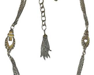 Silver Tone MultiStrand Necklace