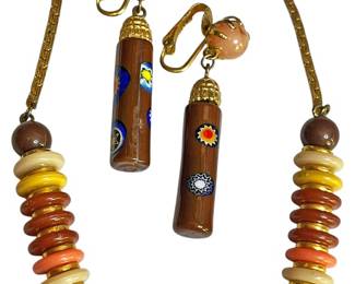 Alice Caviness Millefiori Necklace Set