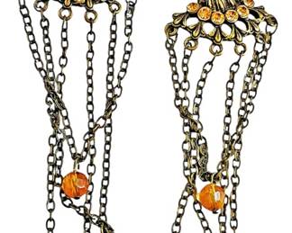 4 Boho Chain Dangle Earrings