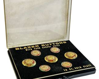 18K GP Blazer Buttons