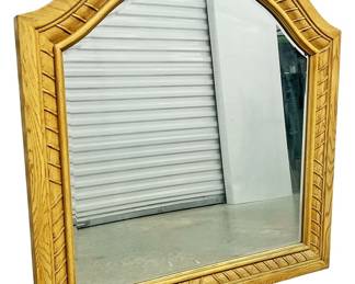 Large Wooden Framed Mirror