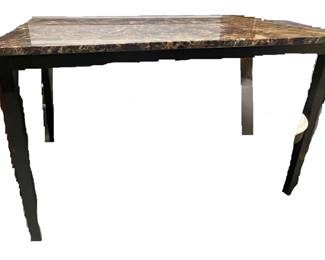 Faux Marble Top Dining Table