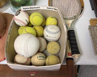TENNIS RACKS AND BALLS