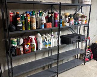 STURDY SHELF AND MISC CHEMICALS