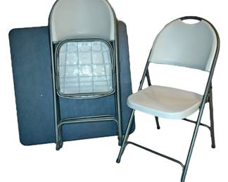 Padded Vinyl Card Table Chairs