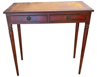 Leather Top Console Table