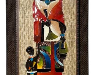 Cloisonne African Wall Art