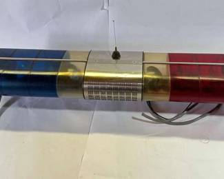 Vintage AeroDynic Federal Signal Red Blue Emergency Light Bar