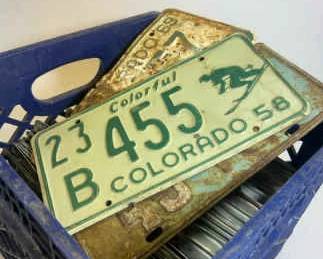 Colorado Skier Plate Vintage License Plate Collection