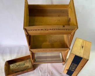 Wooden Whiskey Tray Wine Display Rack Jack Daniels