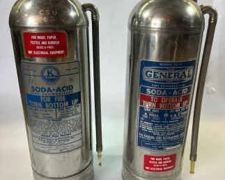 Lot J, 2 SodaAcid Fire Extinguishers.
