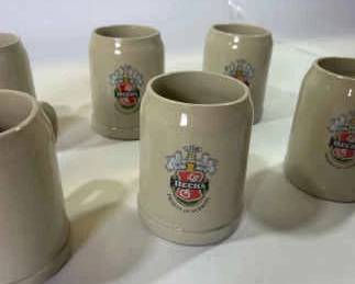 Boxed Set Of German Becks Westerwalder Stoneware Beer Steins