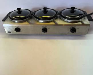 Bella Triple Buffet Server and Warming Tray with Individual Temperature Controls