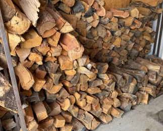 Split Wood Stack And kindling