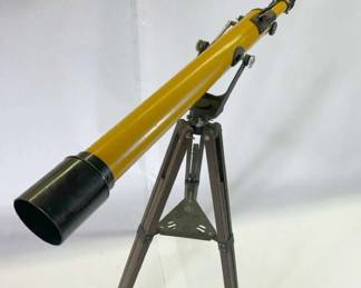 Vintage Yellow Telescope