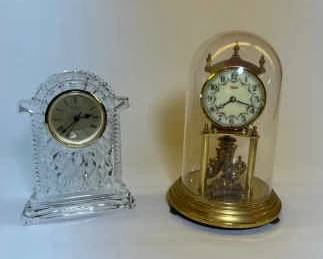 Pair Of Vintage Mantel Clocks