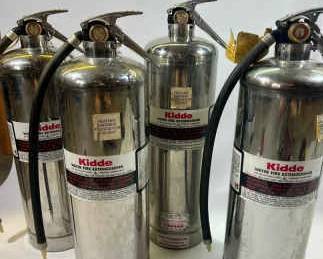 Lot F, 4 Vintage Kidde Fire Extinguishers