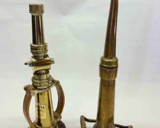 Vintage Brass Fire Hose Nozzle McCormick Firefighter Decanter