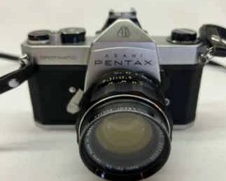 Asahi Pentax Spotmatic Camera With Lens