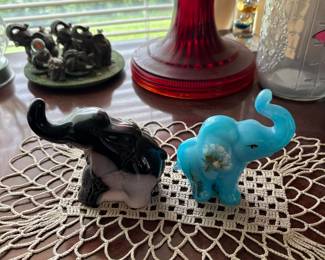 Right: Fenton (hand painted and signed)