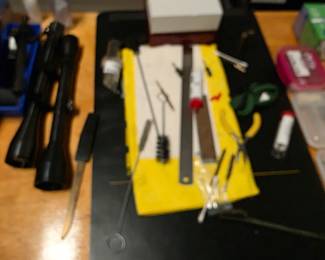 Gun cleaning tools and shell loading tools
