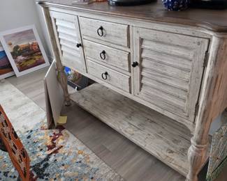 Very nice whitewash buffet