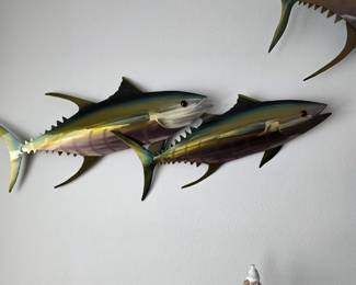 Metal fish wall art