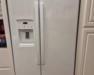 GE side by side refrigerator.
