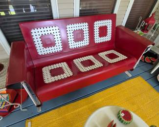 Very nice1950s glider has been sand blasted and repainted.  In excellent condition.