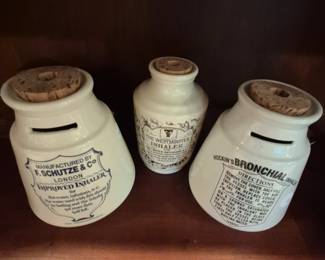 These 3 replicas of antique medicinal inhalers were given as gifts to  Pharmacists.    