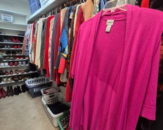 Many very nice ladies clothes.