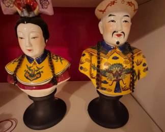 Charming male and female oriental figurines.