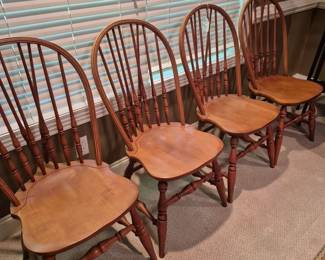 Four nice side chairs for extra seating.