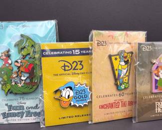New Disney D23 Official Fan Club Limited Edition Anniversary Trading Pins