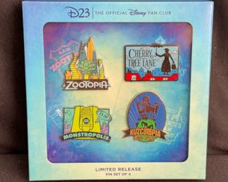 Disneyland NEW Trading Pins * Limited Release Monstropolis, Zootopia, Kuzcotopia, Cherry Tree Lane
