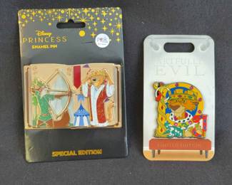 Large Walt Disney’s Robin Hood & Prince John NEW Trading Pins * Special & Limited Editions