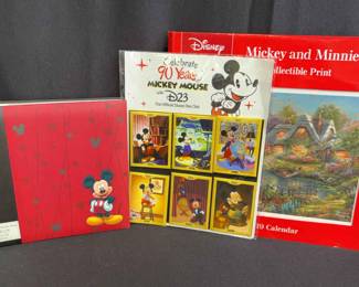 New D23 Official Fan Club 90 Years of Mickey Magnet Set Collection * Thomas Kinkade Mickey/Minnie