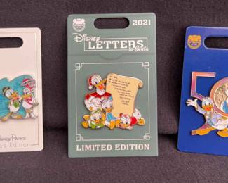 Disney NEW Trading Pins * Donald Duck With Daisy And Nephews* Limited Editions