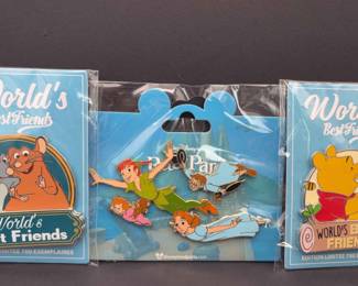 New Disneyland Paris 700 Limited Edition World’s Best Friends Trading Pins/Peter Pan Characters Pin