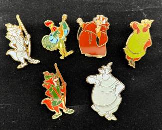 Disney Characters Trading Pins , 2 Glitter Trading Pins