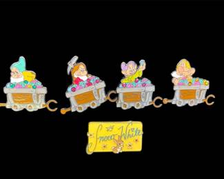 Disney 2023 Snow White Loungefly Dwarfs Mine Train Cars Trading Pins