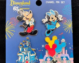Disney Loungefly 65th Anniversary Trading Pins Set
