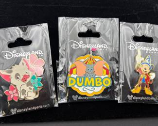 Disneyland Paris New Trading Pins , Dumbo , Mickey and Moana Pua