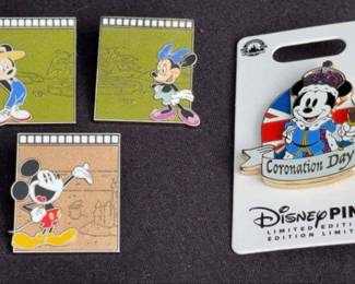 Disneyland NEW Trading Pins * Mickey & Minnie Mouse Film Reel & Coronation Day * Limited Edition