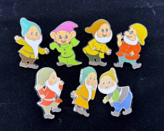 Disneyland Seven Dwarfs Trading Pins