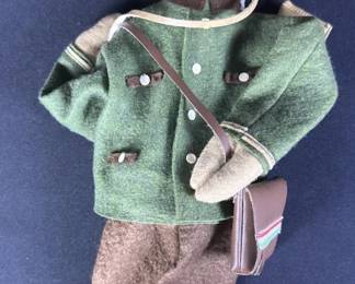 Vintage German Hunter Felt Hand Puppet