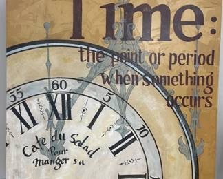 Extra Large Clock Painting by Guildmasters