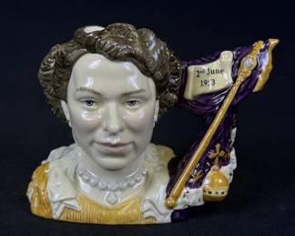 Royal Doulton Ceramic Mug Elizabeth II Coronation