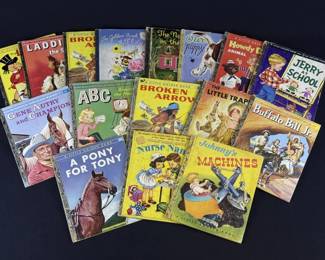 15 Vintage Simon and Schuster Little Golden Books